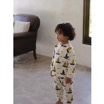 Cigit Desenli Pijama Takımı 2-8 Yaş Ekru