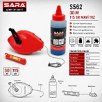Sara S562 Çırpı Ipi Seti – Makaralı Işaretleme Ipi, Mavi Toz ve Mini Ip Terazisi