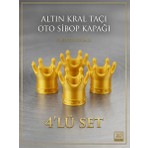 Bar Oto Tuning Ikco Samand Uyumlu Sibop Kapağı Kral Taçı Gold 4lü
