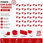 Labolist Otomatik Kan Alma Turnikesi 25'li Set