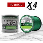 Mercan Pe Örgü Premium X4 Yeşil Ip 500M Misina