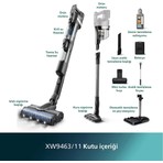 Philips 9000 Serisi AquaTrio Kablosuz Dikey Süpürge, Otomatik Temizleme ve Şarj İstasyonu​, AquaSpin Başlık, PowerCyclone Aqua, XW9463/11