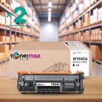 tonermax Hp 150A W1500A Muadil Toner - Çipli 2'li Paket / Laserjet Mfp M141A /M141W  / M111A / M111W