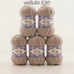 Alize5 Adet Kadife Ip Velluto No 530 Süveter, Şapka, Atkı, Battaniye, Yastık, Amigurumi Hobi