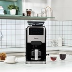 Homend Coffeebreak 5009h Öğütücülü Filtre Kahve Makinesi Cam Hazne Özelliği ile 12 Fincan Kapasite