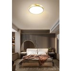 St. Morritz Gold Şerit Akrilikli Kumandalı Dimli 3 Işık Renkli 50CM LED Tavan Lambası, Modern Aydınlatma