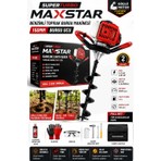 Maxstar Germany Teknoloji 6200CC 4x4 Turbo Benzinli 150MM X80CM Fidan Ekme Toprak Burgu Makinesi