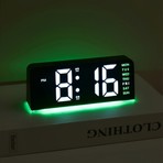 Neler Geldi Neler Dijital LED Alarm Saati Tarih Göstergeli Çift Alarmlı Led Gece Lambası Masa Saati Saatli Gece Lambası