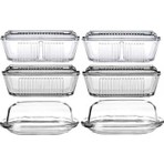  Paşabahçe Basic Frigo 6lı Cam Kahvaltılık Tereyağlık Seti