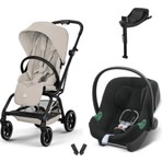 Cybex Eezy S Twist+2 Travel Sistem | Dune Grey & Aton B2 Bazalı Volcano Black