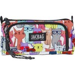 Jacbag Prime İki Bölmeli Kalem Kutusu Bej Polyester Malzeme ile 90-100 Kalem Kapasitesi