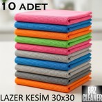 Brz Clean 30X30 Ultrasonik Kesim Mikrofiber Bez