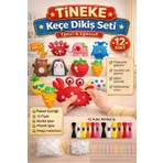Tineke 12  Adet Çocuklar Için Kendin Yap Montessori Keçe Dikiş El Sanatları Seti 3 Yaş Üzeri Çocuklar Için