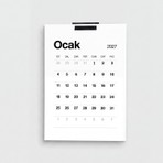 Domirus Plancore™ Wall Calendar Set – 2027 Minimalist Duvar Takvimi