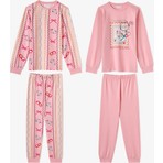 Penti Kız Çocuk Pembe Snailmail Cuties Pamuklu Uzun Kollu 2'li Pijama Takımı