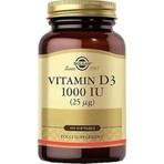 Solgar Vitamin D3 1000 IU (25 µg) 100 Yumuşak Jelatin Kapsül Besin Takviyesi