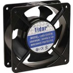 Tidar Aksiyel Kare Fan 120x120x38 mm Metal Gövde Plastik Pervane Bilezik Yataklı 220 V Kablolu