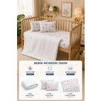 Bebek Pamuk Waffle Pike Çarşaf Takımı 4lü Set