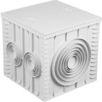 Luxwares 50x50 Plastik Rögar Menhol Kutusu Darbelere Karşı Dayanıklı Ağır Kapak Özelliği