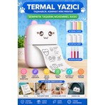 Nextbuy Mini Fotoğraf Yazıcı Kablosuz Etiket Yazıcı Baskı Makinesi Ios Android Uyumlu Termal Printer