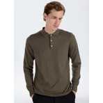 Altınyıldız Classics Haki Erkek Polo Kazak ACE043271002