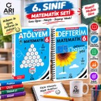 Arı 📚 6. Sınıf Matematik Atölyem + Defterim Matematik Seti