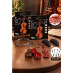 Midex Kmc-401x 2'li Paket Keman Teli Seti Profesyonel (2 Takım TEL + Susturucu + Reçine)