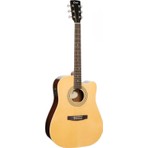 Cort AD-RWCENAT Elektro Akustik Gitar Naturel Ladin Kapak