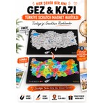 Sherlocked Gez Kazı Magnet Türkiye Haritası 10x15 cm | Kolay Kazınabilir Scratch Map | Buzdolabı Magneti | Seyahat Hediyesi | Harita | Travel