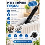 Tasarım Evi Petek Temizleme Aparatı 1 Adet Kalorifer Peteği Temizlik Püskülü Esnek Toz Alma Fırçası Çekpas -70CM