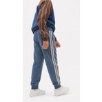 Cigit Şerit Detaylı Eşofman 2-10 Yaş Indigo Mavi