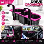 HR Plastik Pembe Renkli Araç İçi Oto Bardaklık Telefon Tutucu Organizer Dayanıklı ve Ergonomik Yapı