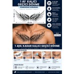 1 Ay Kalıcı 24 Saat Sonra Kararan 15X21 cm Göğüs Sırt Bel Kanat Model Geçici Dövme Tattoo
