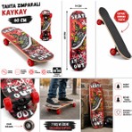 HIRDAWHAT Ahşap Zımparalı Kaykay - Çocuk ve Genç Başlangıç Seviyesi Skateboard (Dayanıklı Gövde)