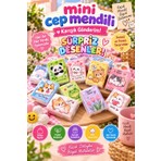 Tasarım Evi 9'lu Mini Karakterli Mini Cep Mendil Seti | Renkli Desenli Yumuşak Kağıt Mendil | Hijyenik 9'lu Paket