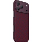Keephone iPhone 18 Pro Uyumlu Kılıf Magsafe Şarj Özellikli Ultra Slim Aramid Karbon Fiber Kevlar Kapak Drakon Anakondo Snake Desenli Drakon Aramid Magsafe Kapak