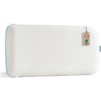 Viscotex Hava Kanallı Boyun Destekli Visco Ortopedik Çocuk Yastığı (KIDS PİLLOW) 66x33x6 Cm, Turkuaz-beyaz