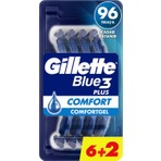 Gillette Blue3 Comfort Kullan At Tıraş Bıçağı 8 Adet 3 Bıçaklı Üstün Konfor Sağlayan Tasarım