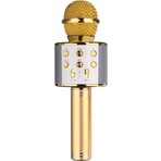 Wster WS-858 Gold Bluetooth Karaoke Mikrofon Yüksek Ses Kalitesi ile Profesyonel Kullanım İçin Tasarlandı