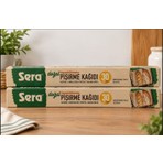 Sera Doğal Beyazlaştırılmamış 30 Yapraklı Kesilmiş Pişirme Kağıdı 42X37 cm  x 2 Paket