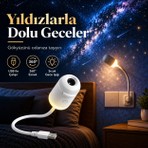 Robeve 2’si 1 Arada Galaksi ve Yıldız Projektörü Gece Lambası – 12 Farklı Projeksiyon Filmi, 360° Ayarlanabilir, USB Yıldızlı Gökyüzü Tavan ve Duvar Projektörü, Çocuk ve Yatak Odası Gece Işığı