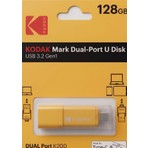 Kodak 128GB 3.2 Gen1 Type-C + USB Bellek (K200Y)