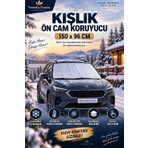 Trends's Choice Oto Ön Cam Kar Buz ve Güneş Koruyucu Branda Örtü  Buzlanma Kırağı Önleyici Araç Katmanlı Ön Cam Örtüsü Güneşlik
