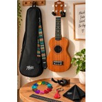 Midex UKX-901M Kahverengi Soprano Ukulele 21" Boy Özellikli Akustik Performans