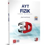Çözüm Yayınları AYT 3D Fizik Soru Bankası 180 Sayfa Üniversite Hazırlık Kitabı