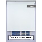 Esdeh Düz Stor Perde - Kalın Mat Stor Güneşlik Kumaş (Keten Dokulu) - Alüminyum Kasa - Eteği DİLİMSİZ/DÜZ