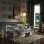 Unimet Kappis Tek Kişilik Metal Karyola 90x200 Beyaz Modern Tasarım Daybed Konforu