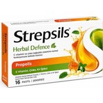 Strepsils Herbal Propolisli 16 Pastil Yetişkinler İçin C Vitamini ve Çinko İle Güçlendirilmiş