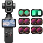 K&f Concept Dji Osmo Pocket 4p Için 6 Parça Filtre Seti (Uv + Cpl + ND16/PL + ND32/PL + ND64/PL + ND256/PL)