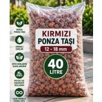 Stone Vera Ponza Taşı 40 Litre 12-18 mm Doğal Volkanik Taş Saksı Drenaj Peyzaj Dekorasyon